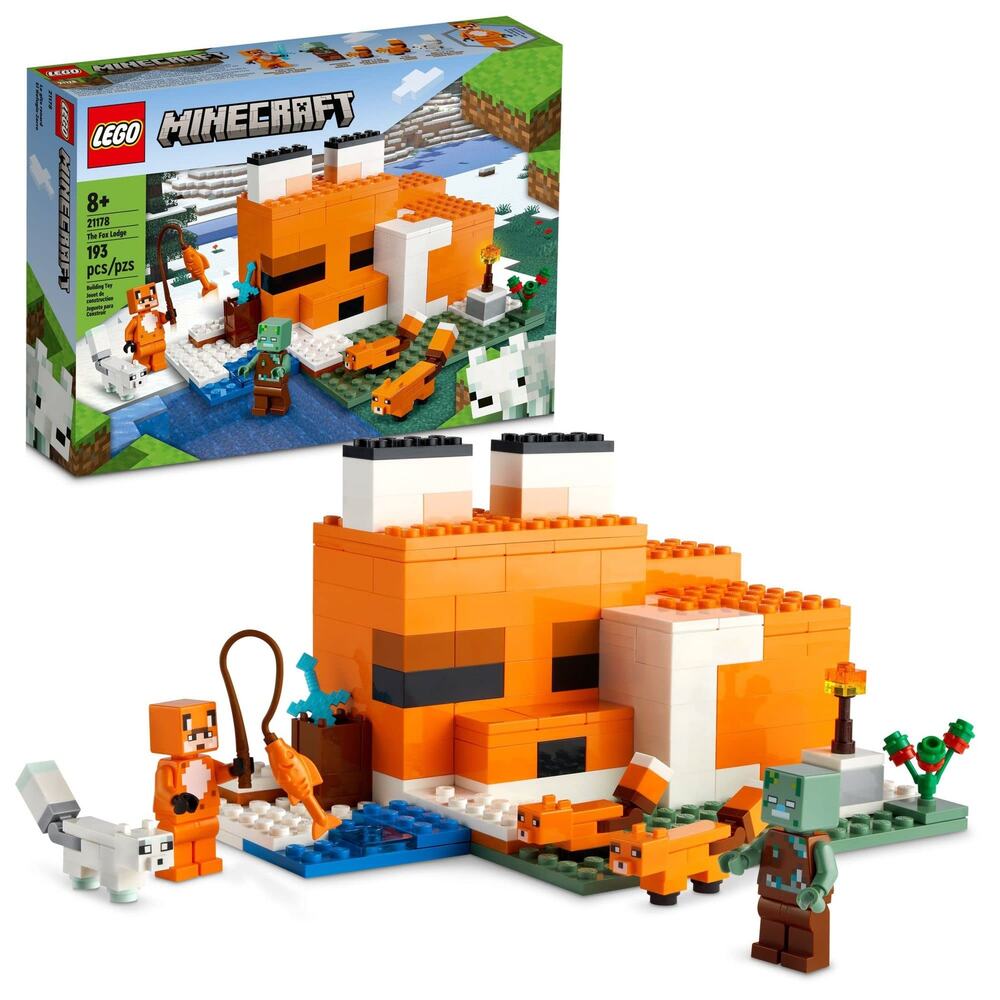 NW TLEGO Minecraft House Animal Toys with Drowned Zombie ,Unsex kids Ages Up 8
